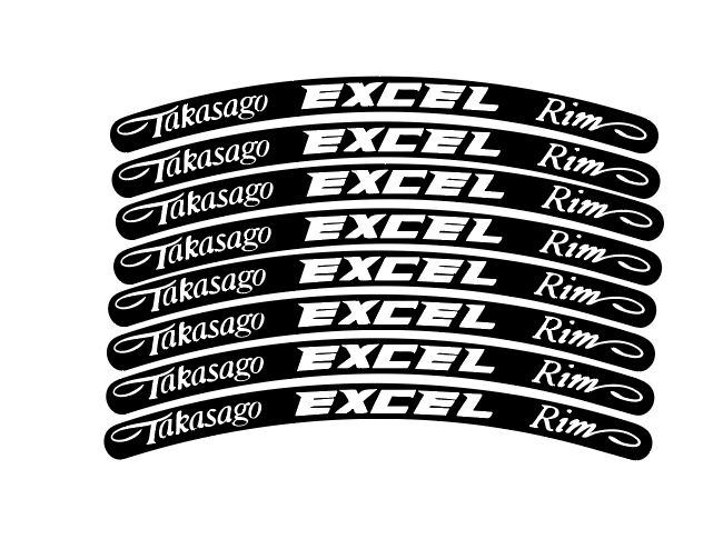 Excel Rim Stickers